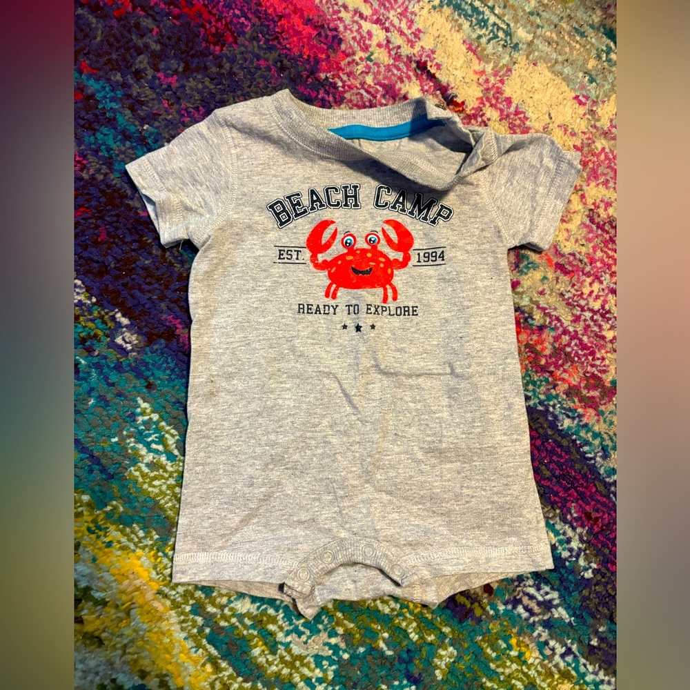 ⭐️5/25 Grey Beach Camp Romper! 🦀
